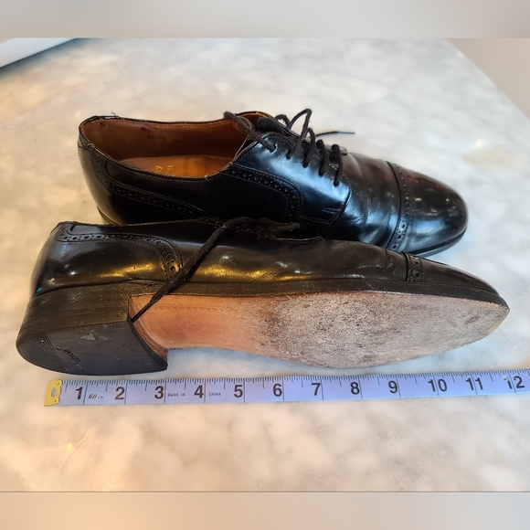 Vintage Men's Dack's Leather Dress Shoes sz 8.5 - Picture 5 of 6